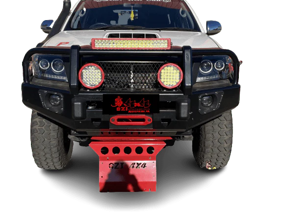 1 Piece Steel Bash Plate Red Suitable For Toyota Hilux Year 2005-2015 - Image 3