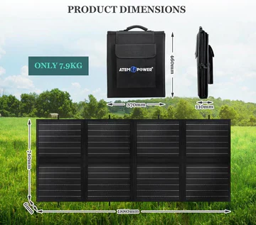 12V 200W Folding Solar Panel Blanket (Online Only) - Image 8