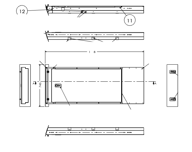 Aluminium Tray Deck 1800 Tapered - Image 5