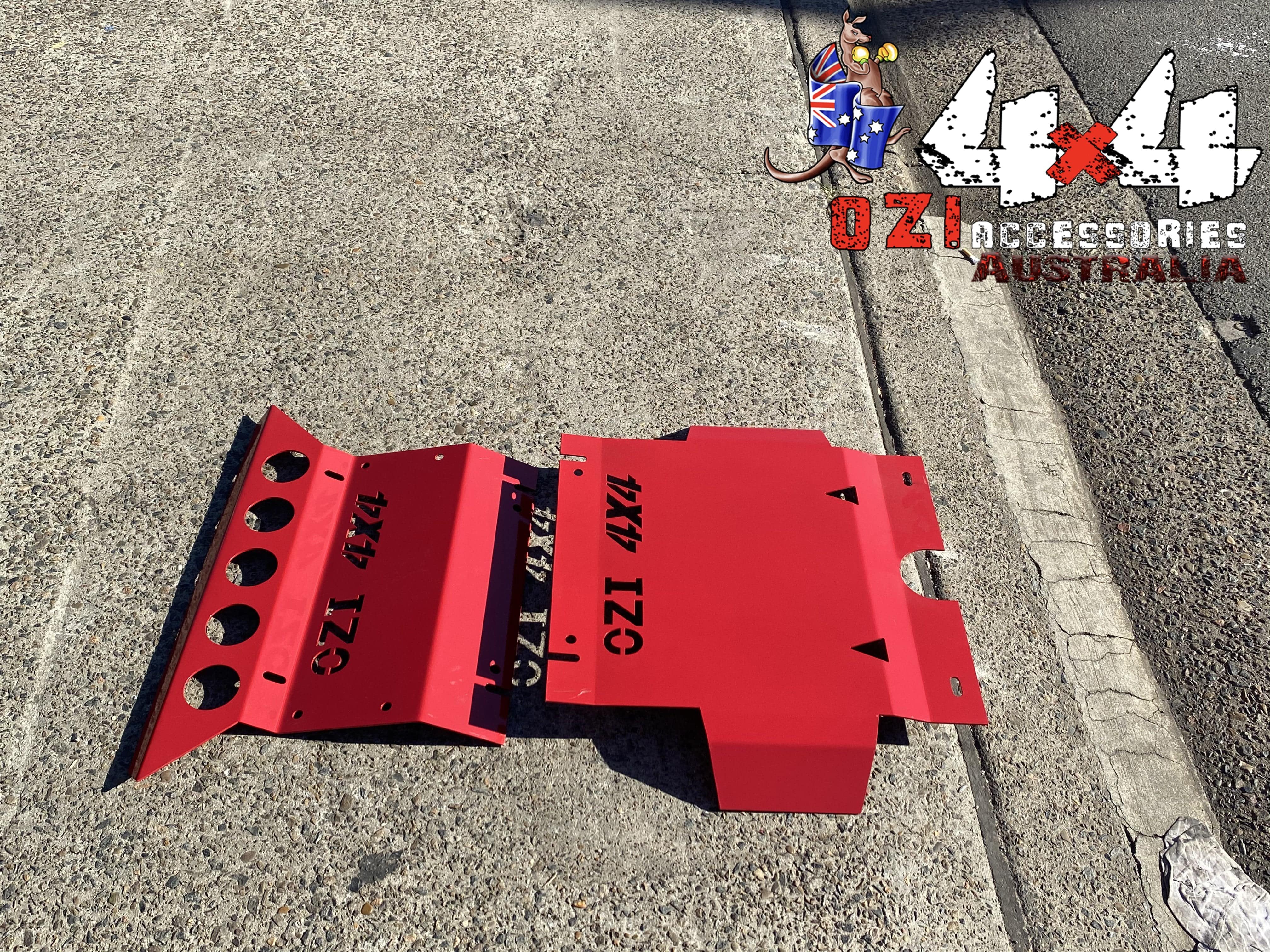 2 pcs Bash Plate Red Suitable For Toyota Hilux 2005-2015 Type II - Image 8