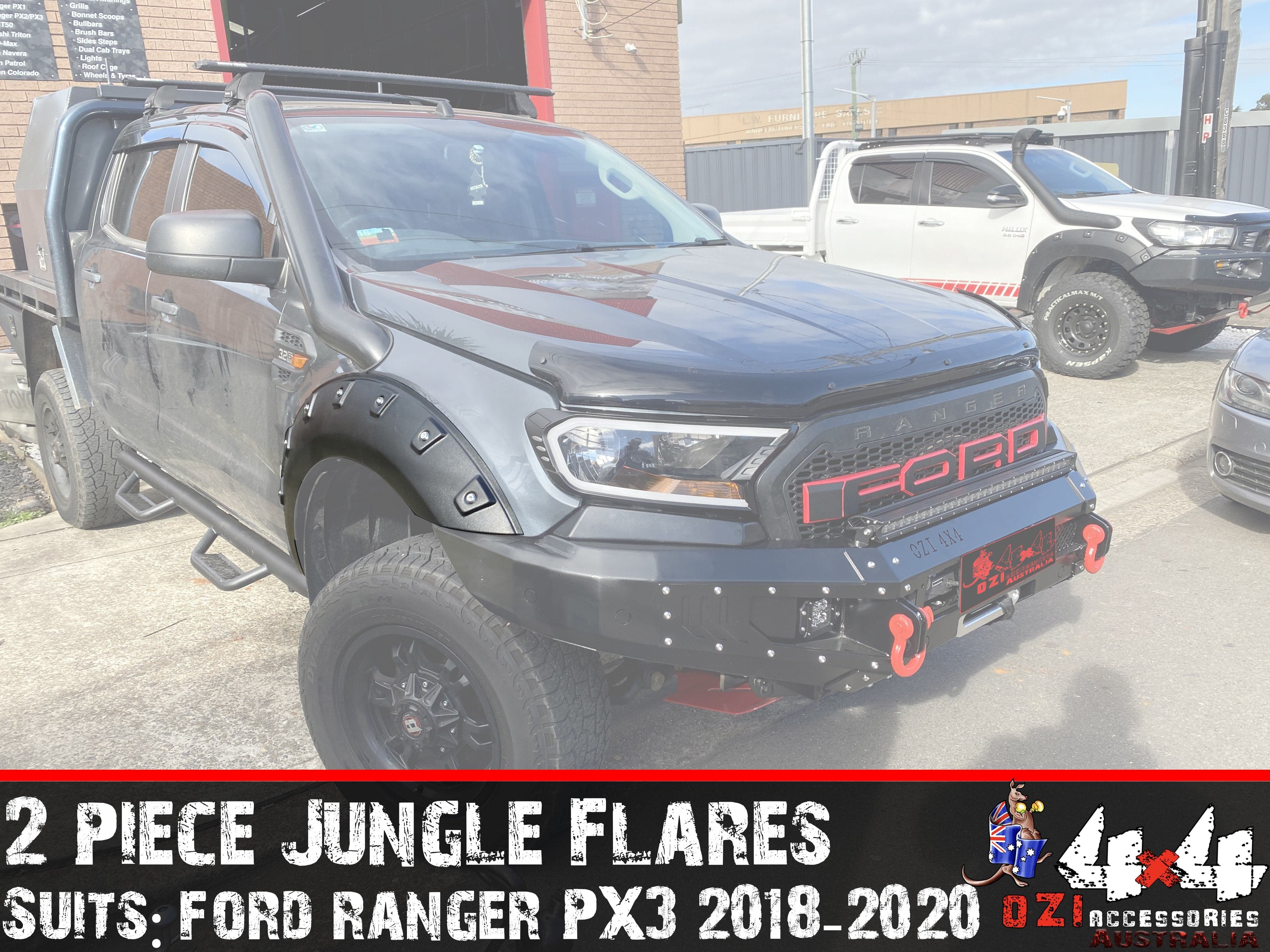 2 pcs Front Jungle Flares Suits Ford Ranger PX3 2018-2020 - Image 4
