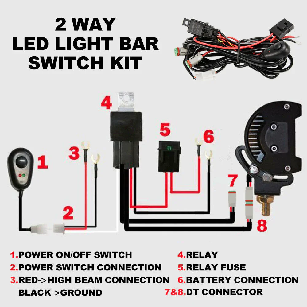 2 Way High Beam Wiring Loom Harness (Online Only) - Image 7
