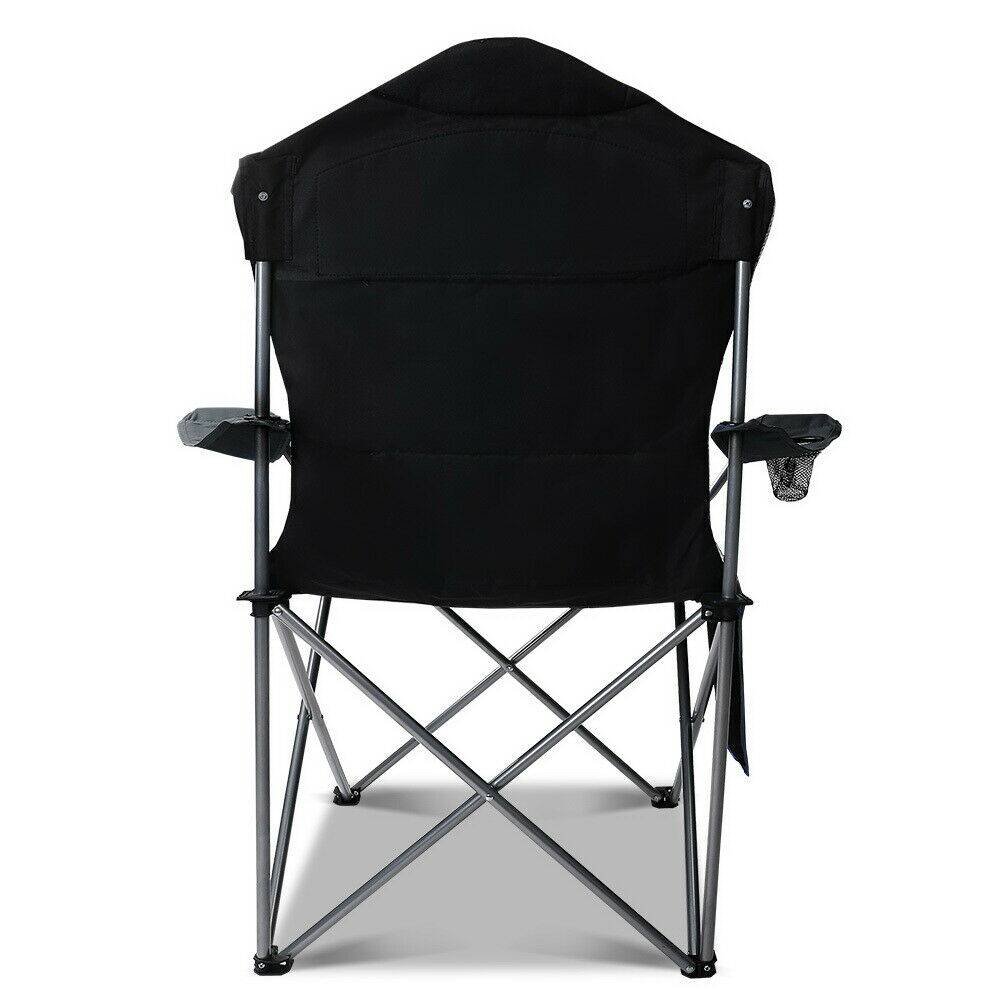 2 x Folding Camping Chairs Weisshorn Outdoor Beach Fishing BBQ (Online Only) - Image 5