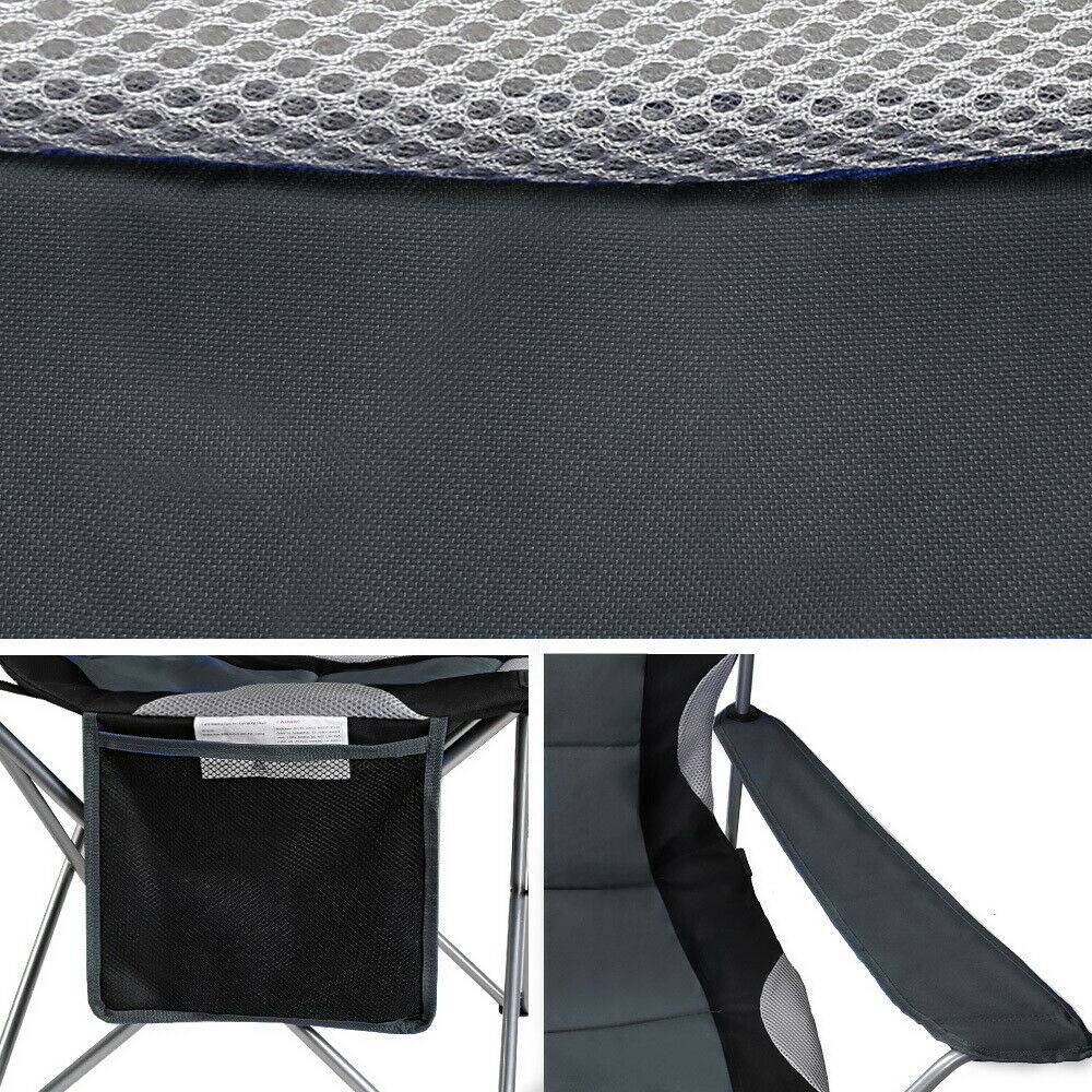 2 x Folding Camping Chairs Weisshorn Outdoor Beach Fishing BBQ (Online Only) - Image 9