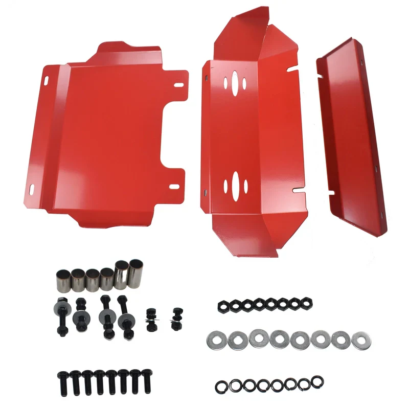 3 pcs Bash Plate Red Suitable for Toyota Hilux 2015-2020+ - Image 3