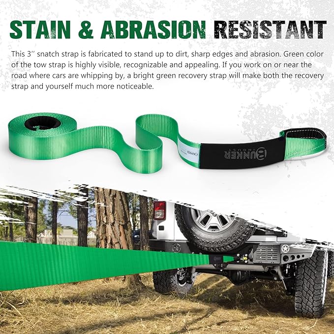 20ft Green Snatch Strap - Image 4
