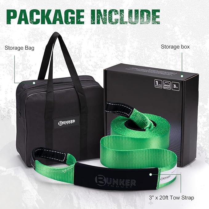 20ft Green Snatch Strap - Image 7