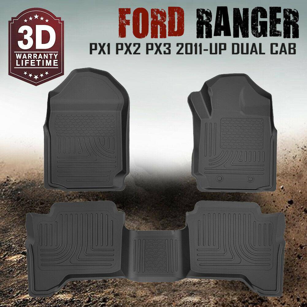 3D floor Mat Liner Suits Ford Ranger PX 2011-2022 - Image 3