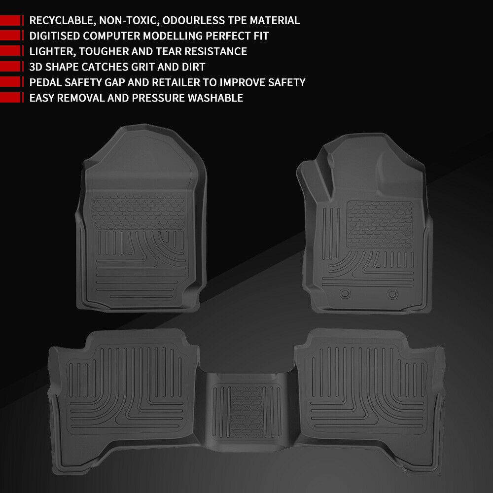 3D floor Mat Liner Suits Ford Ranger PX 2011-2022 - Image 6