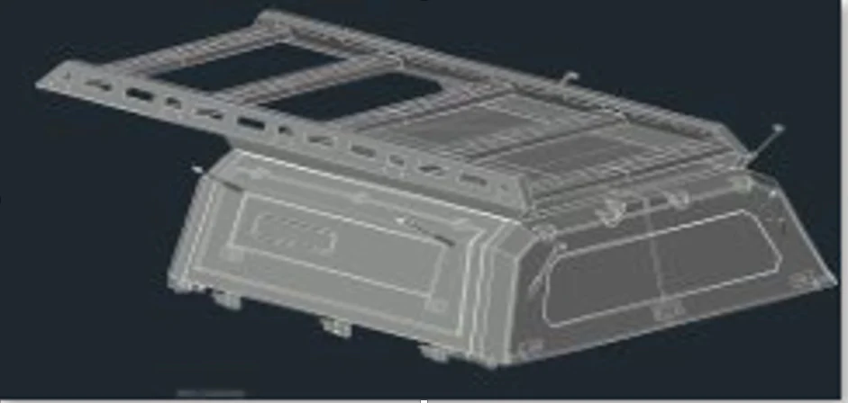 Amazon Tub Canopy (Gen 3) Flat Extended Tradesman Rack - Image 4