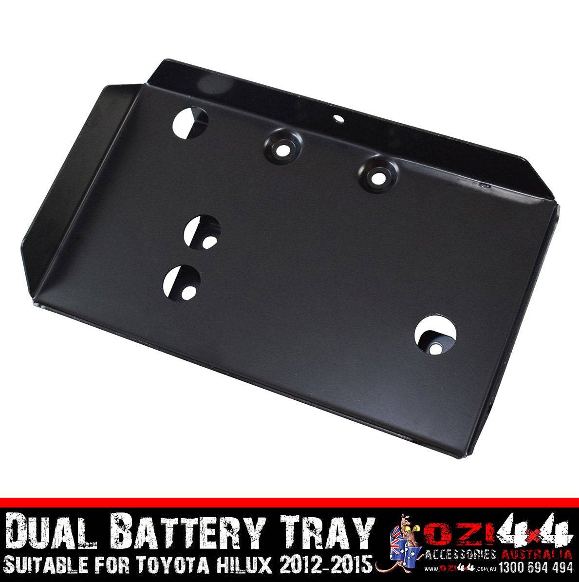Black Dual Battery Tray Suitable For Toyota Hilux 2012-2015 (Online Only) - Image 3