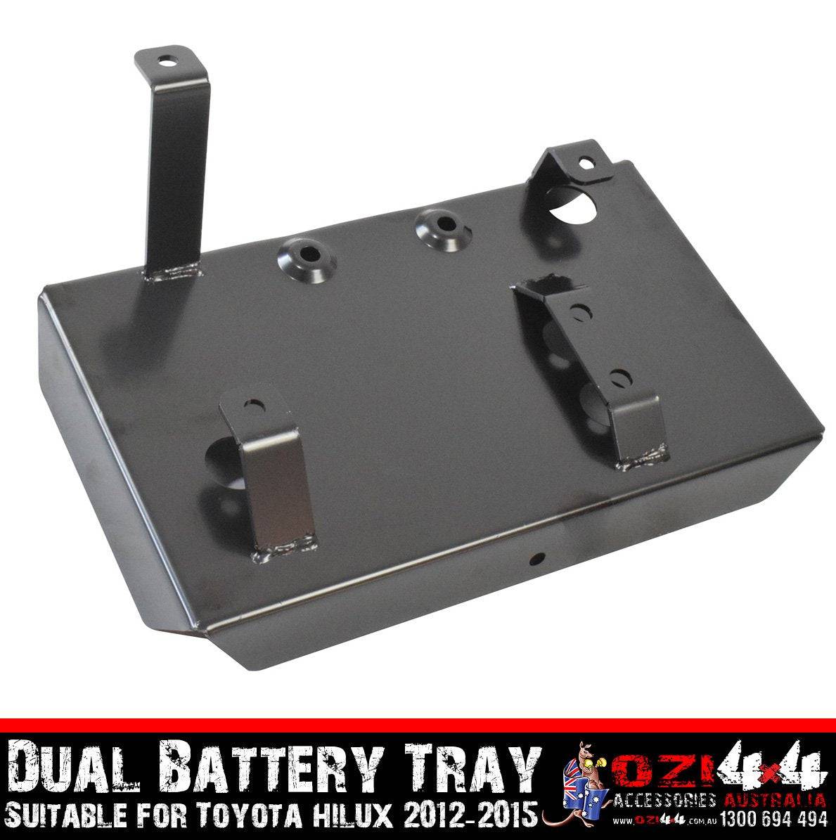 Black Dual Battery Tray Suitable For Toyota Hilux 2012-2015 (Online Only) - Image 4