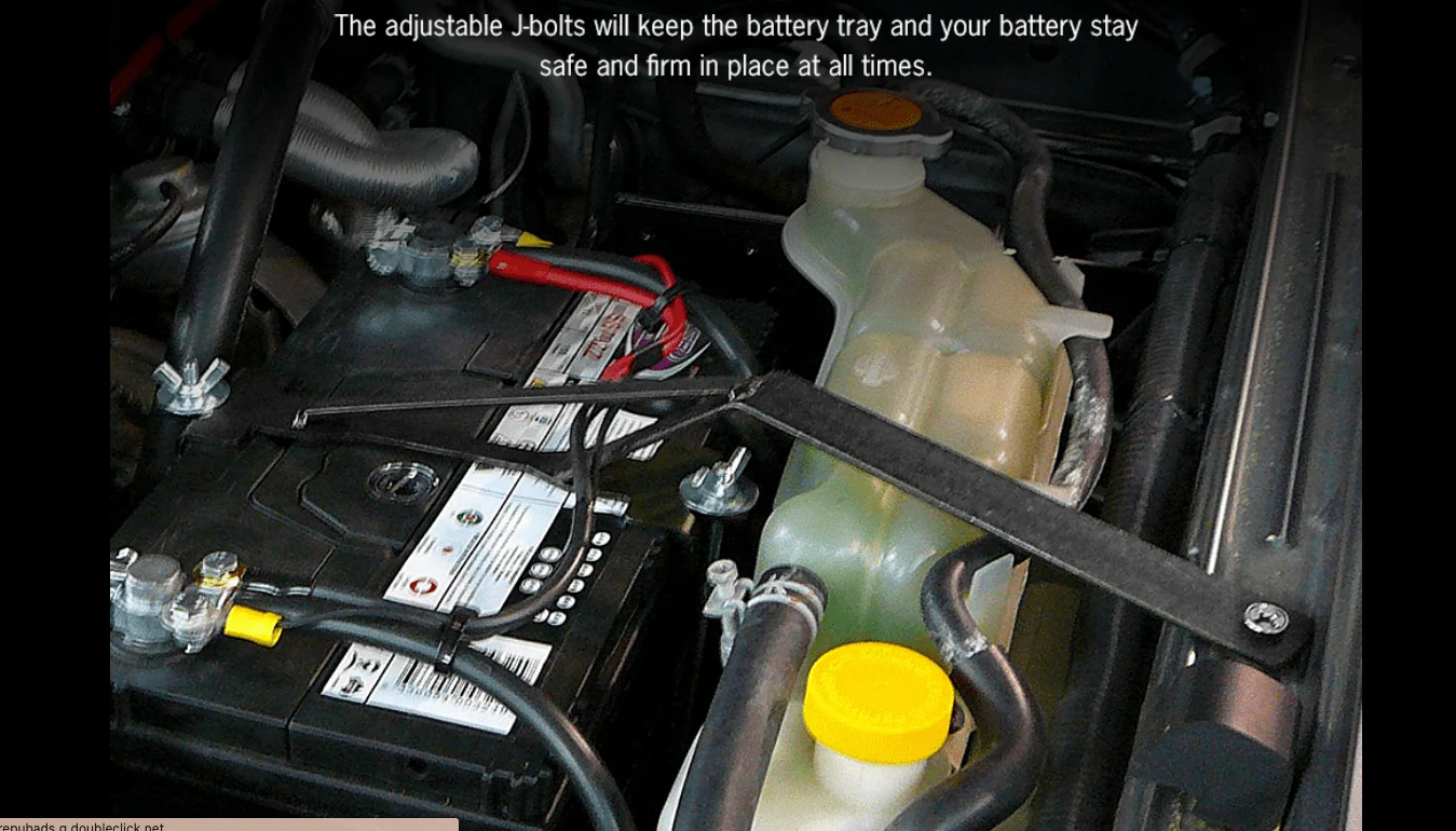 Black Dual Battery Tray Suits Nissan Patrol GU 1998 -2015 (Online Only) - Image 11