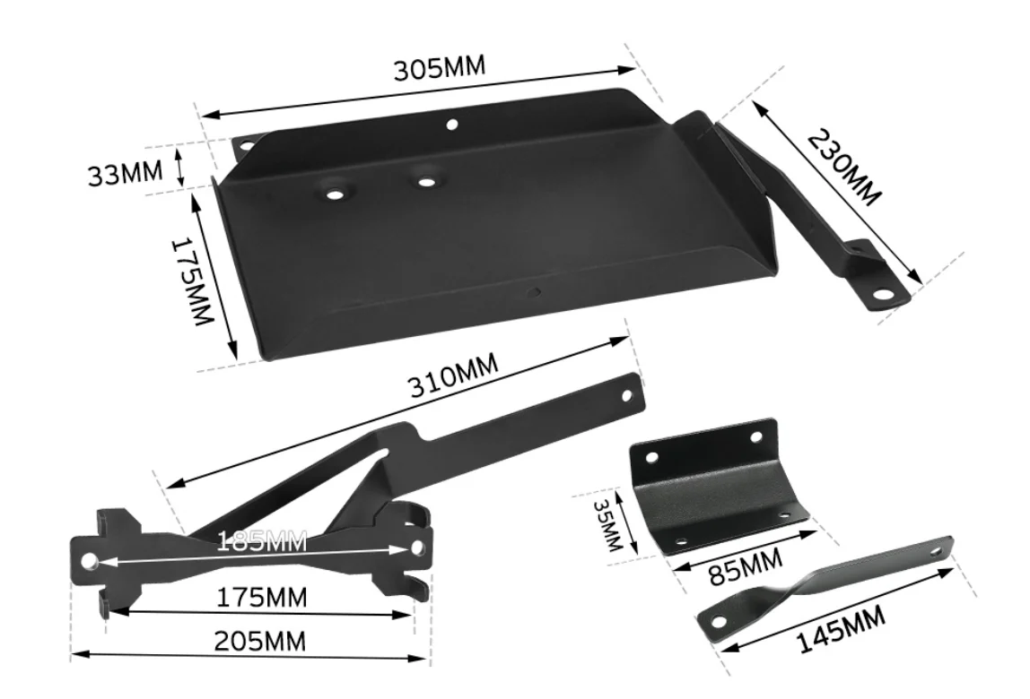 Black Dual Battery Tray Suits Nissan Patrol GU 1998 -2015 (Online Only) - Image 4