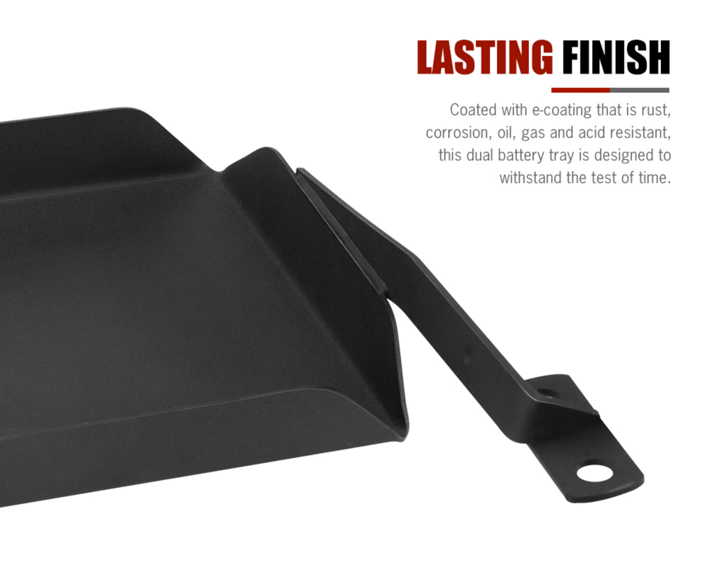 Black Dual Battery Tray Suits Nissan Patrol GU 1998 -2015 (Online Only) - Image 6