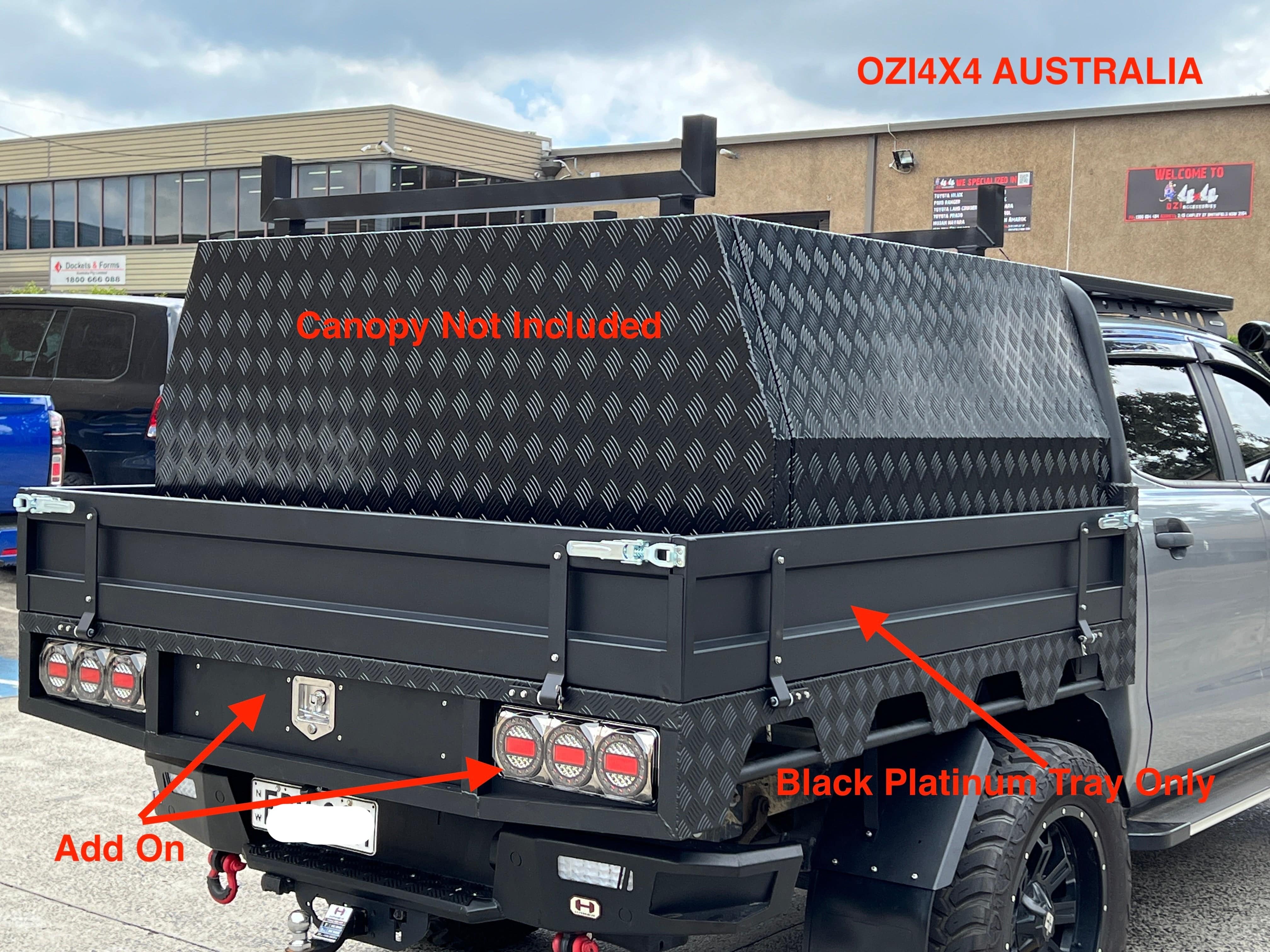 1900 Platinum Edition Aluminium Tray Black (Dual Cab) - Image 3