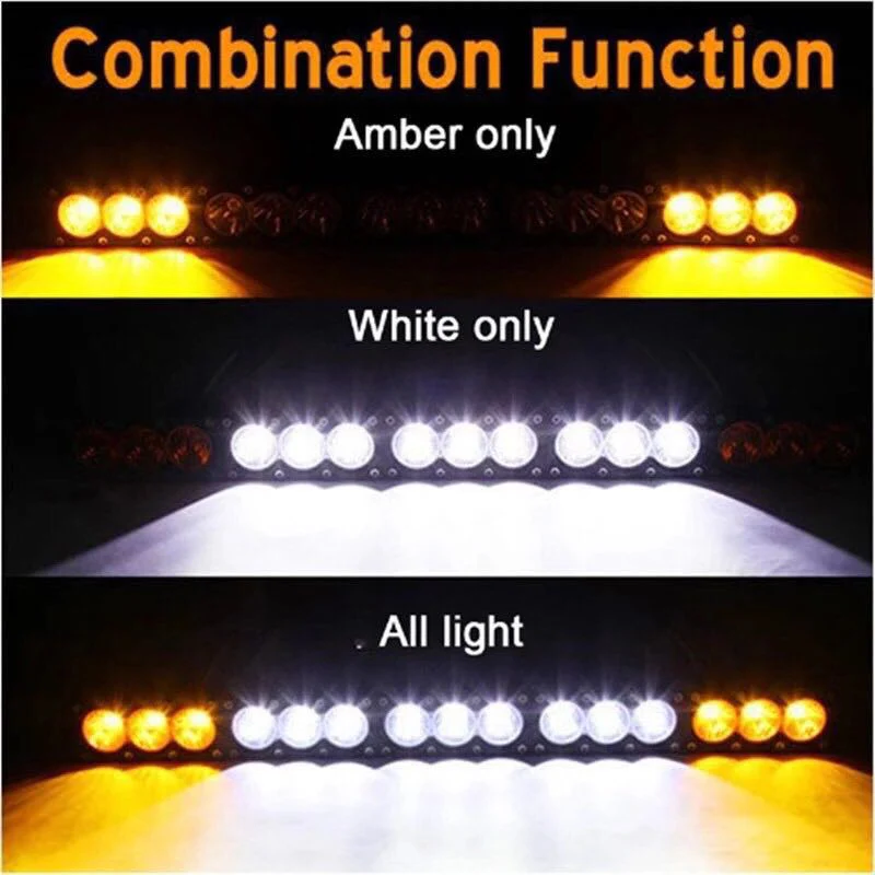 27.3" CREE LED Orange & White Light Bar - Image 4