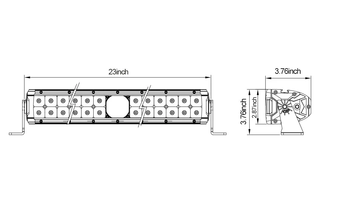23" Osram LED Laser Light Bar - Image 5