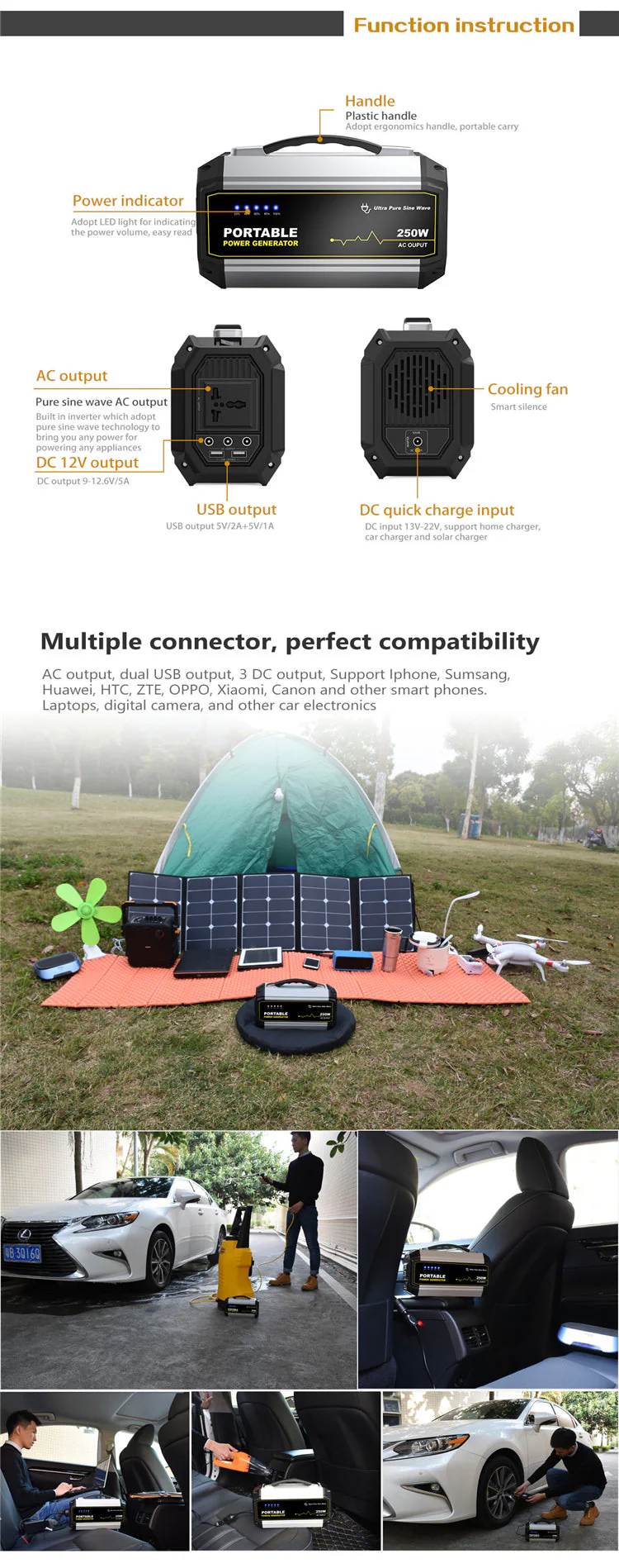 250W Portable Lithium Battery Power Bank - Image 4