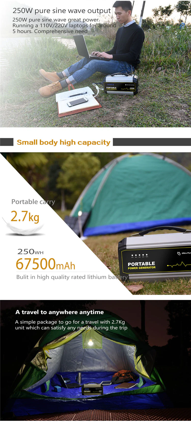 250W Portable Lithium Battery Power Bank - Image 6