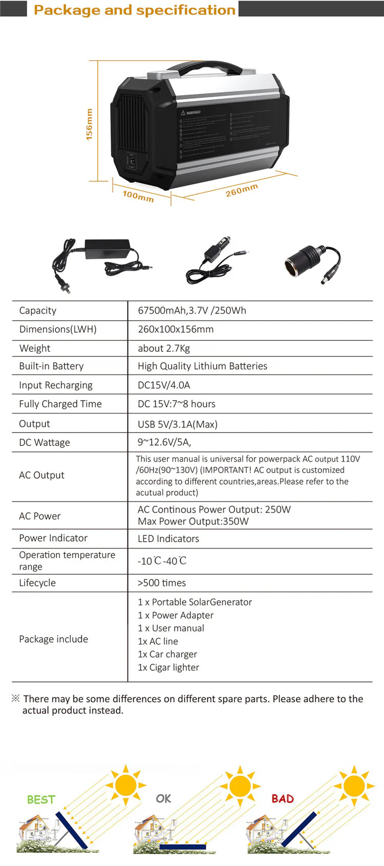 250W Portable Lithium Battery Power Bank - Image 7