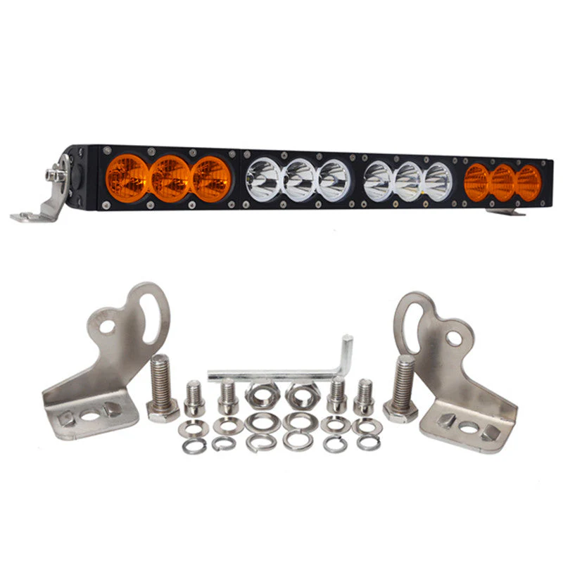 22" CREE LED Orange & White Light Bar - Image 3