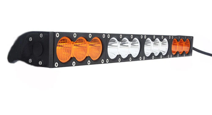 22" CREE LED Orange & White Light Bar - Image 6