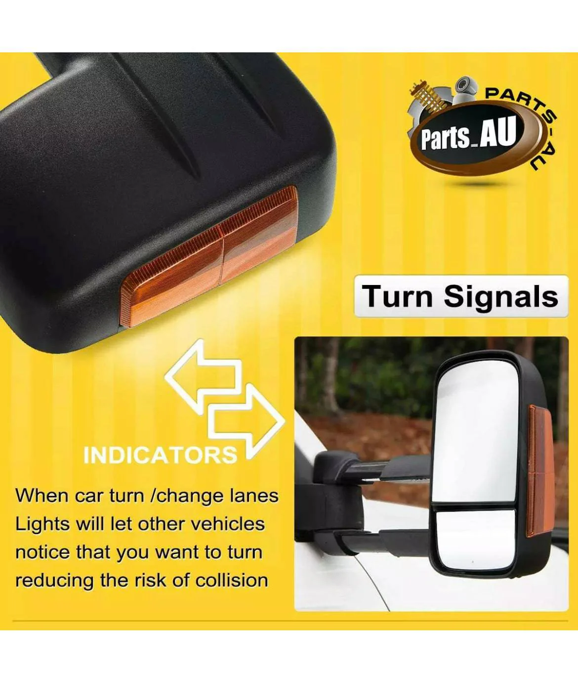 Extendable Towing Mirror Suitable For Toyota Hilux 2005-2015 (Blinker) - Image 12