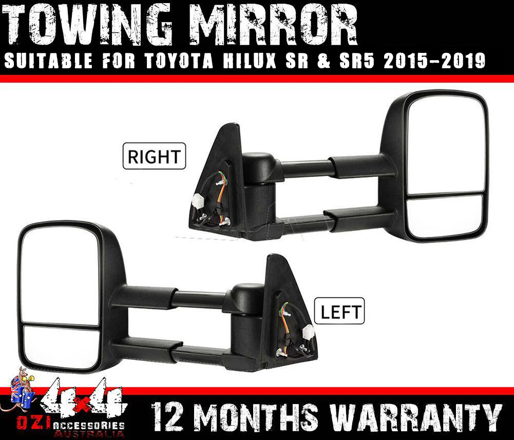 Extendable Towing Mirror Suitable for Toyota Hilux 2015-2020+ (Blinker) - Image 15