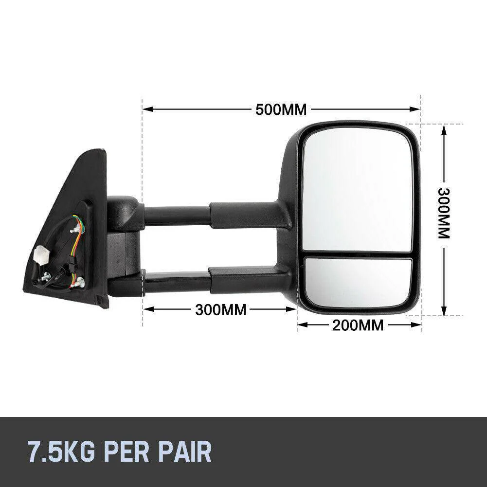 Extendable Towing Mirror Suitable For Toyota Landcruiser 100 & 105 Series (Non Blinker) - Image 9