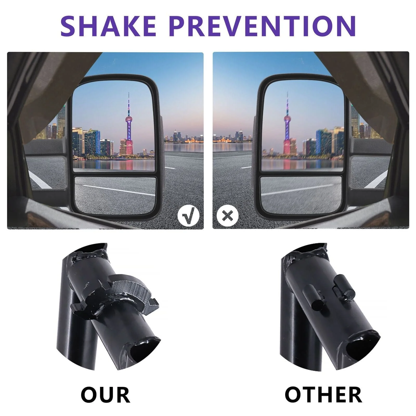 Extendable Towing Mirrors suits Nissan Navara NP300 (Non Blinker) - Image 16