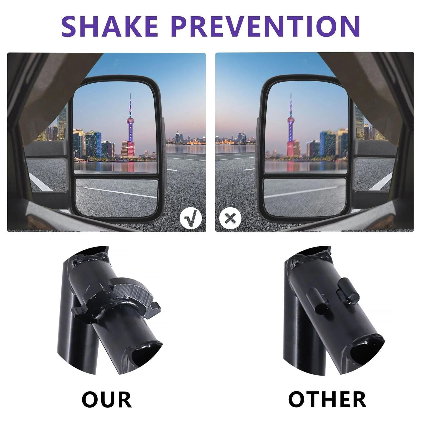 Extendable Towing Mirrors Suits Volkswagen Amarok 2009+ (Non Blinker) - Image 16