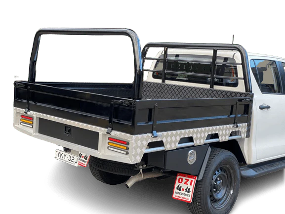 Half Diamond (Edition) 1800 Wide Aluminum Dual Cab Tray - Image 4