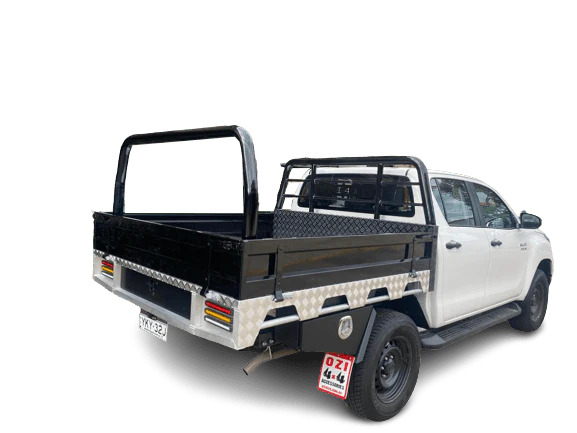 Half Diamond (Edition) 1800 Wide Aluminum Dual Cab Tray - Image 5