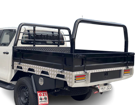 Half Diamond (Edition) 1800 Wide Aluminum Dual Cab Tray - Image 8