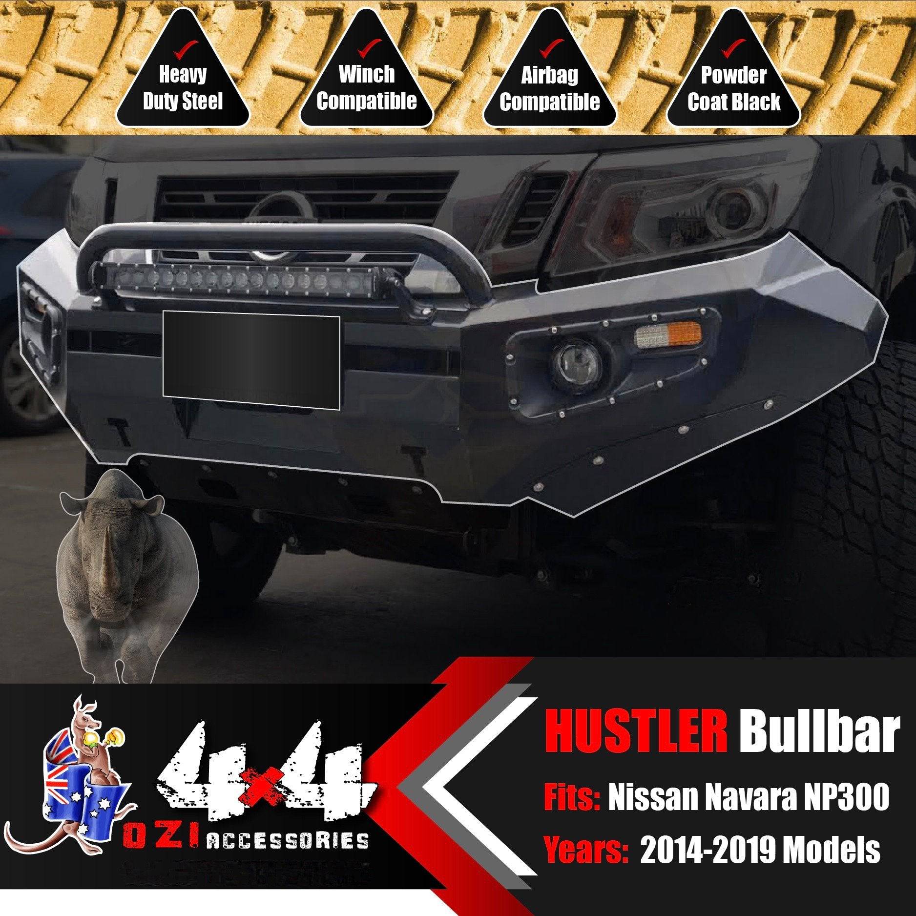 Commercial Hustler Bullbar Suits Nissan NP300 2015-2020 - Image 6