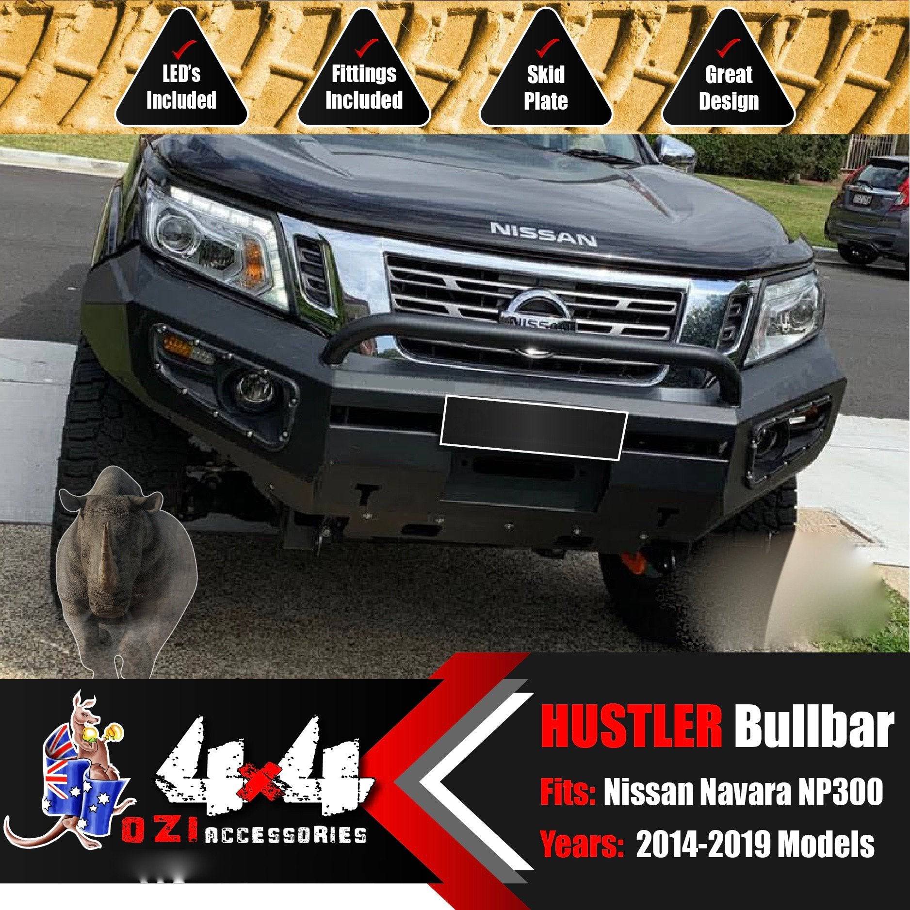 Commercial Hustler Bullbar Suits Nissan NP300 2015-2020 - Image 9