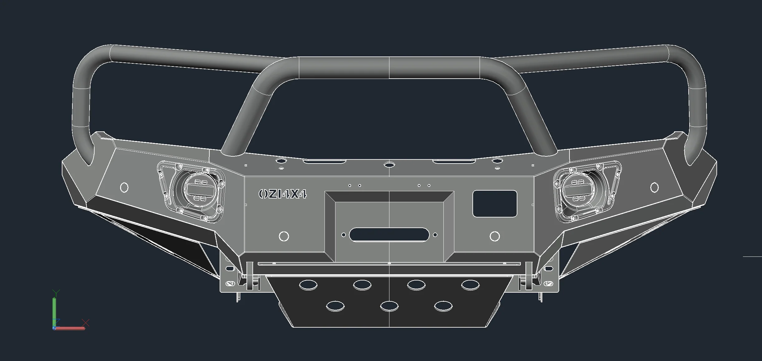 OZ Bar Bullbar Suitable For Volkswagen Amarok 2007+ - Image 3