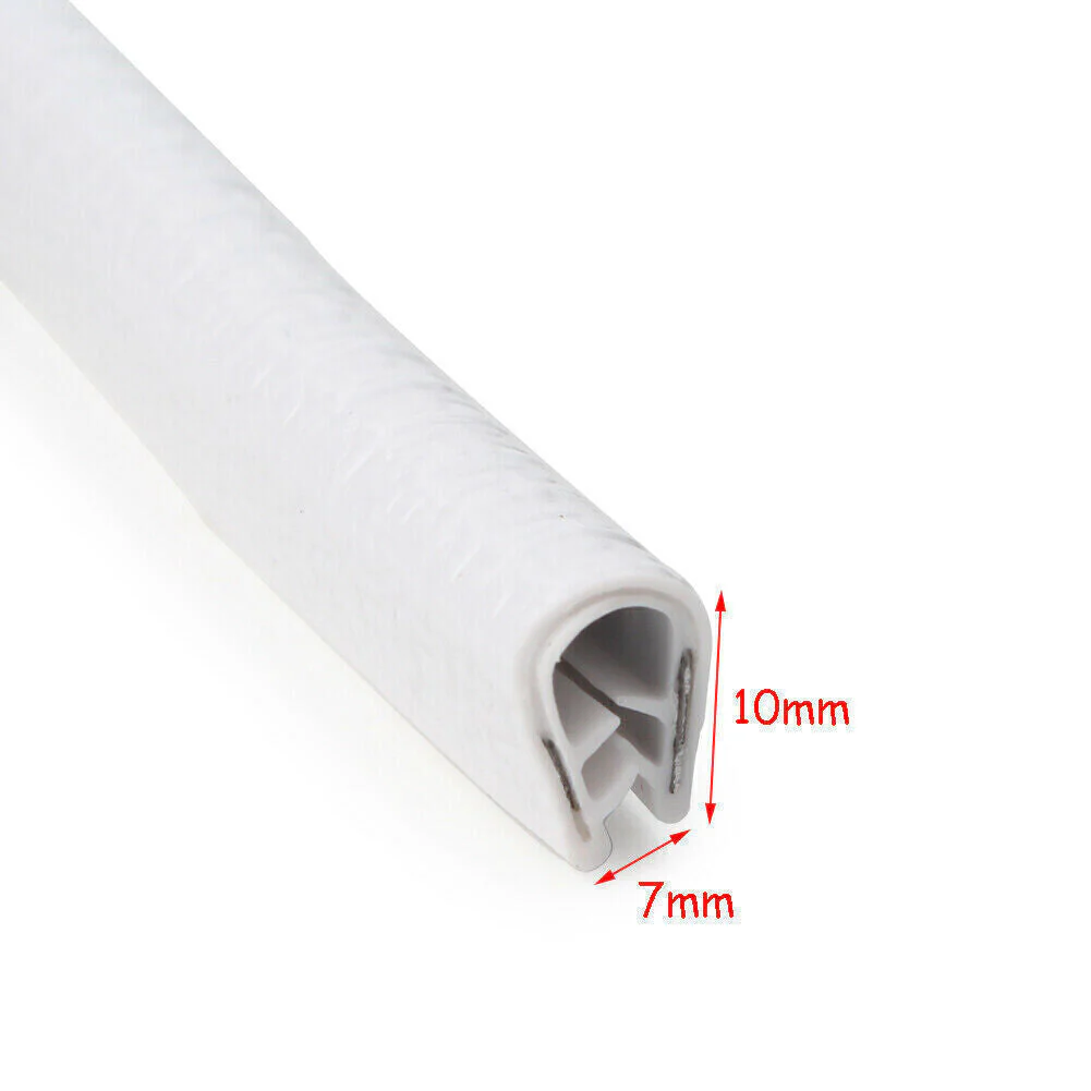 10M White Car Pinchweld Pinch Weld Rubber Seal Edge Trim U Shape Door Mould Clip - Image 3