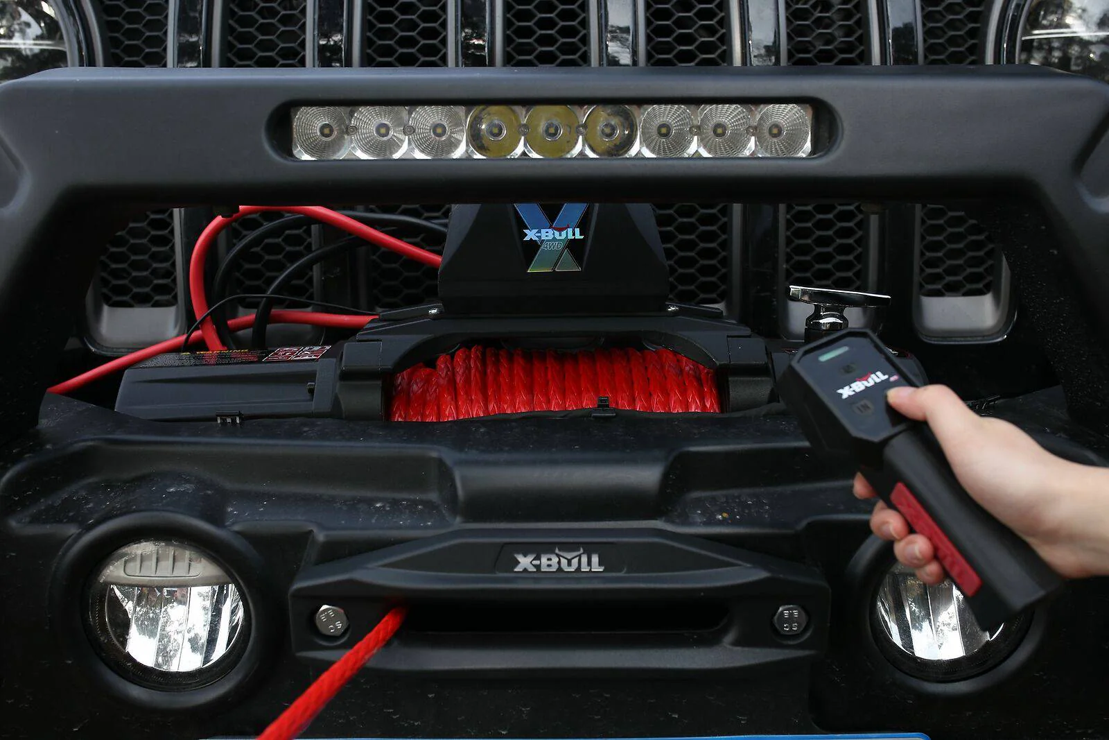 Electric Winch 12V 14500LBS/6577KG Synthetic Rope Remote Truck 4x4 4WD (Online Only) - Image 11